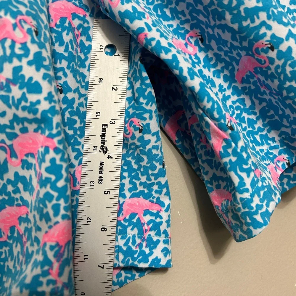 Chubbies Swim Trunks Mens XL Blue Pink Flamingo 7